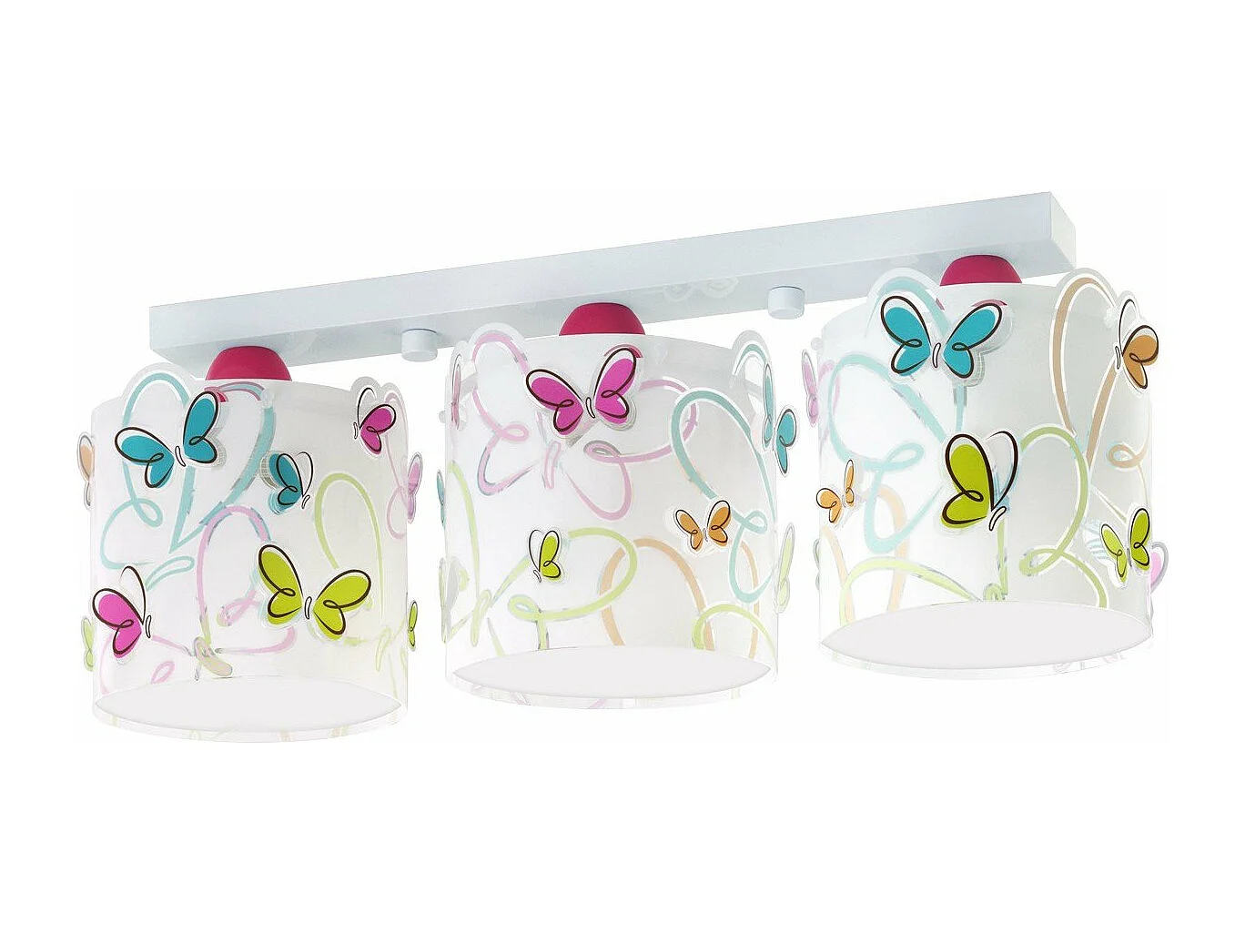 Plafonnier à 3 lampes Butterfly Papillon