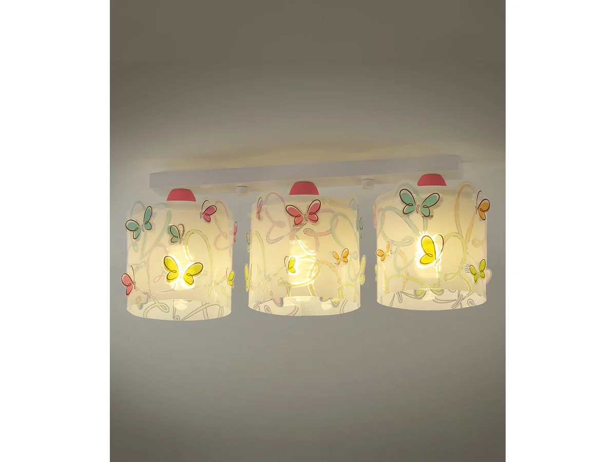 Plafoniere a 3 luci Butterfly farfalle | DALBER