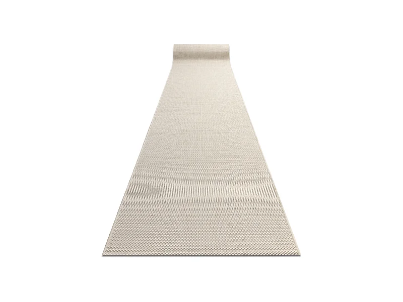 TAPIS DE COULOIR SIZAL FLOORLUX modèle 20433 crème LISSE 120x130 cm