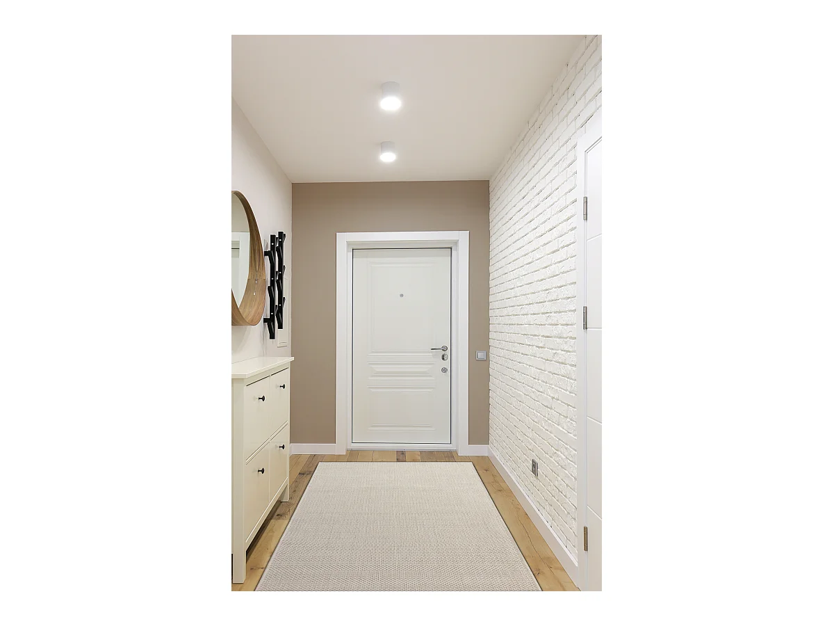 TAPIS DE COULOIR SIZAL FLOORLUX modèle 20433 crème LISSE 120x410 cm