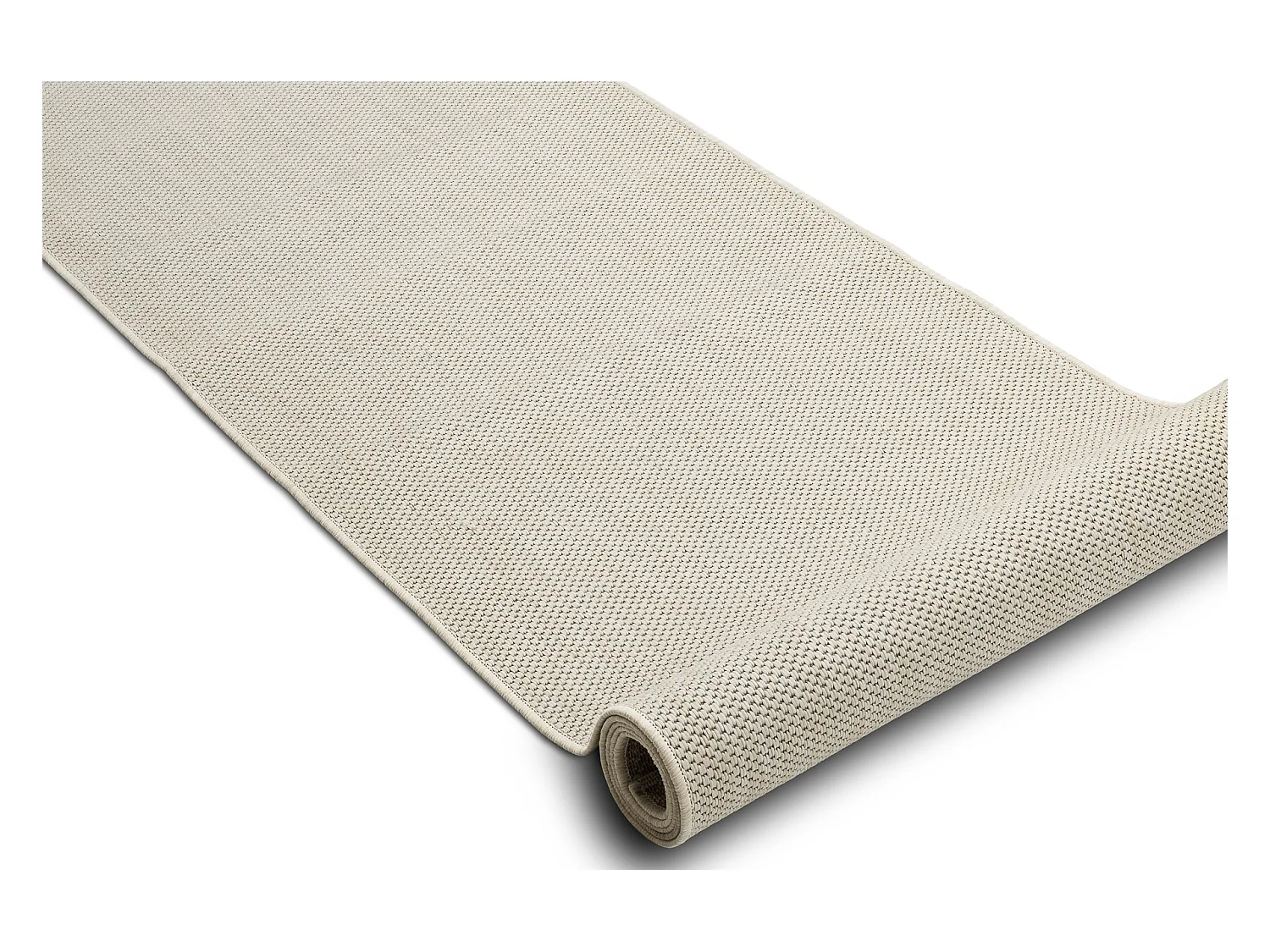 TAPIS DE COULOIR SIZAL FLOORLUX modèle 20433 crème LISSE 120x390 cm