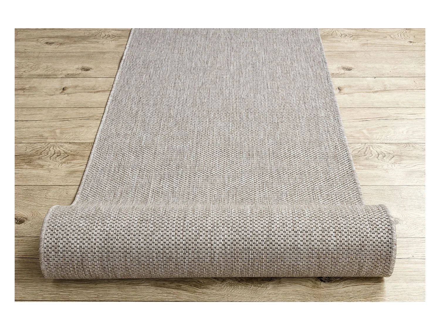 PASSADEIRA SIZAL FLOORLUX modelo 20433 prata Cor sólida 120x180 cm