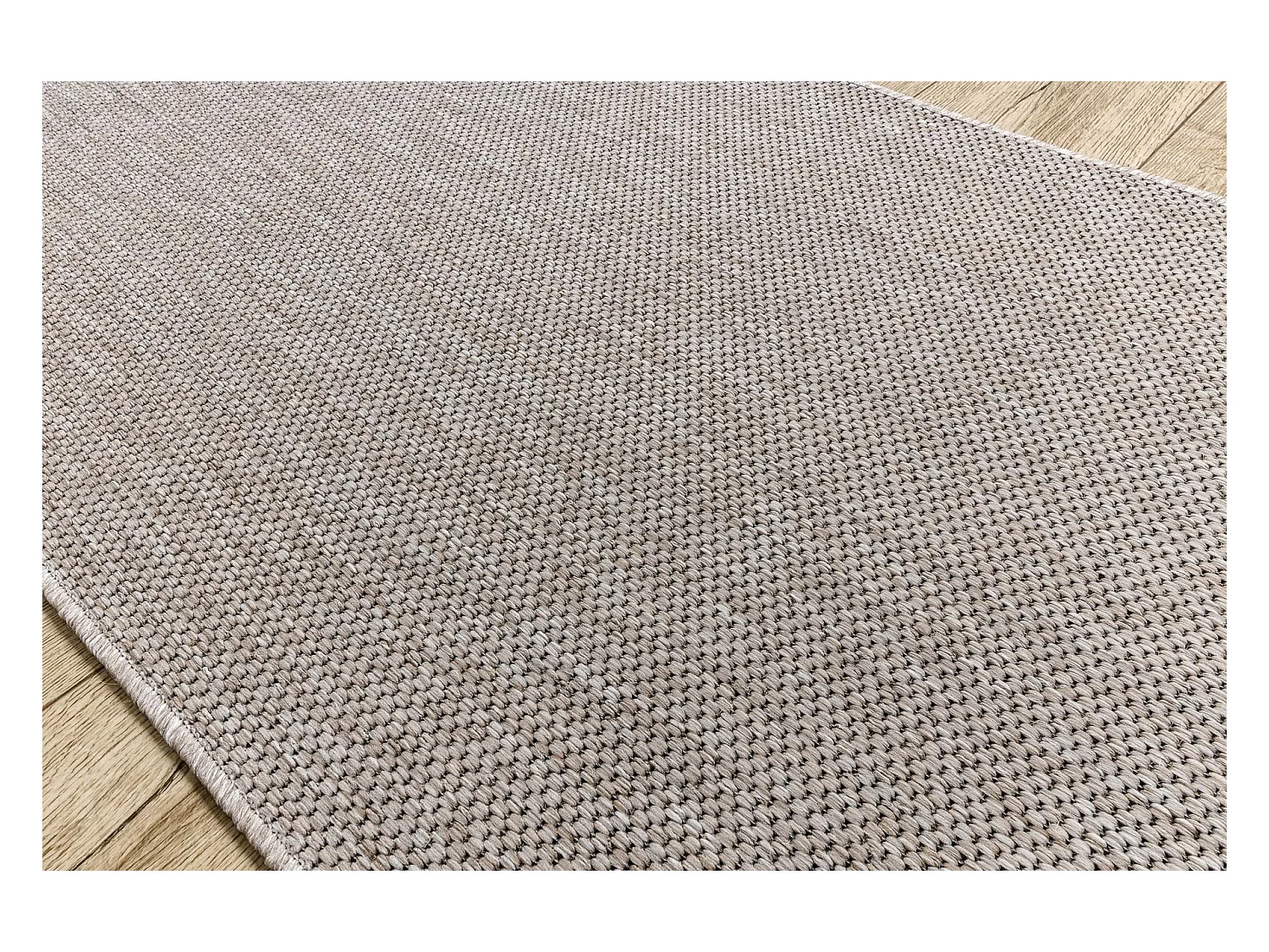 PASSADEIRA SIZAL FLOORLUX modelo 20433 prata Cor sólida 120x180 cm