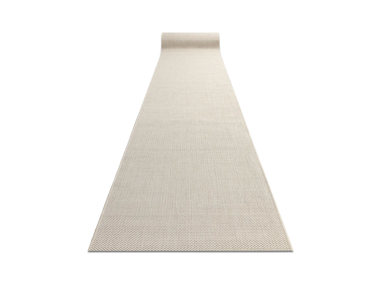 TAPIS DE COULOIR SIZAL FLOORLUX modèle 20433 crème LISSE 120x120 cm