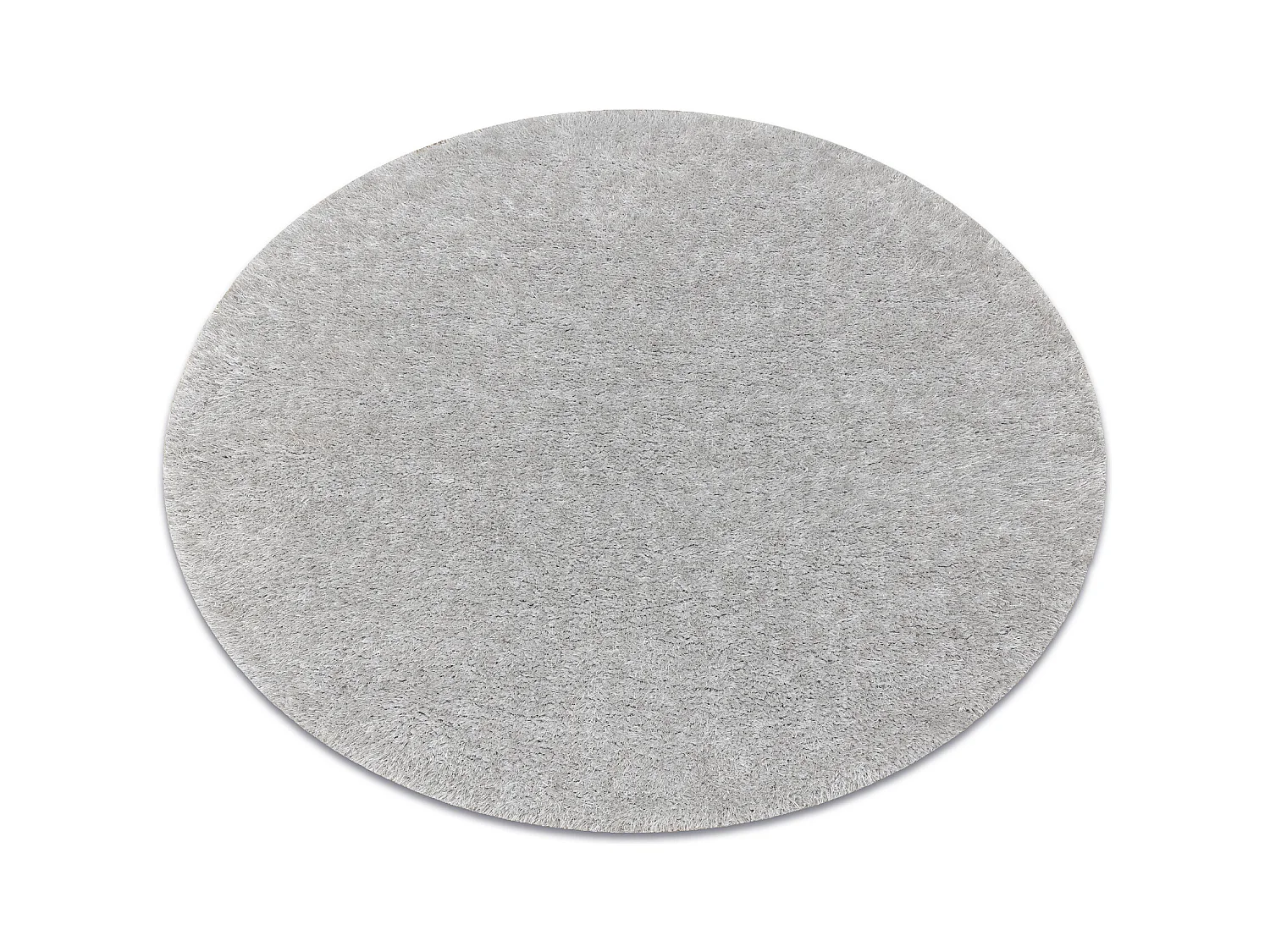 Tappeto BUENOS cerchio 7005 shaggy tinta unita, monocolore argint cercle 120 cm