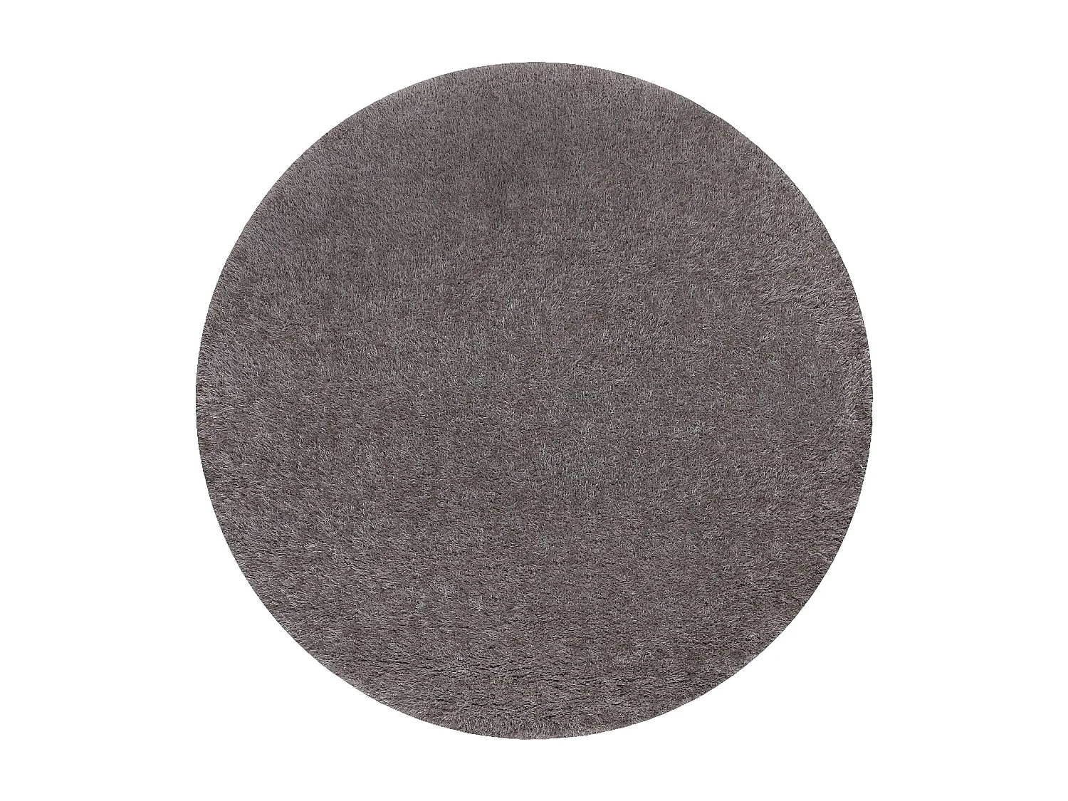 Tappeto BUENOS cerchio 6646 shaggy tinta unita, monocolore grigio cercle 100 cm