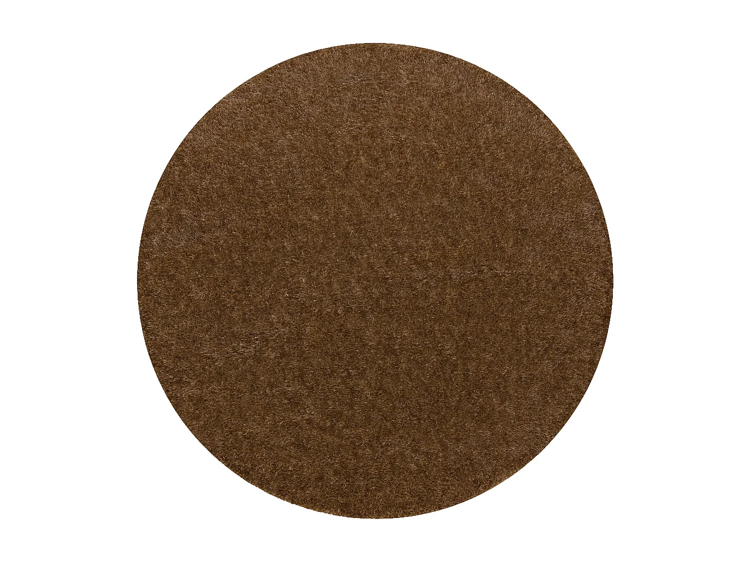 Dywan BUENOS koło 6650 shaggy jednolity, jednokolorowy beż cercle 100 cm