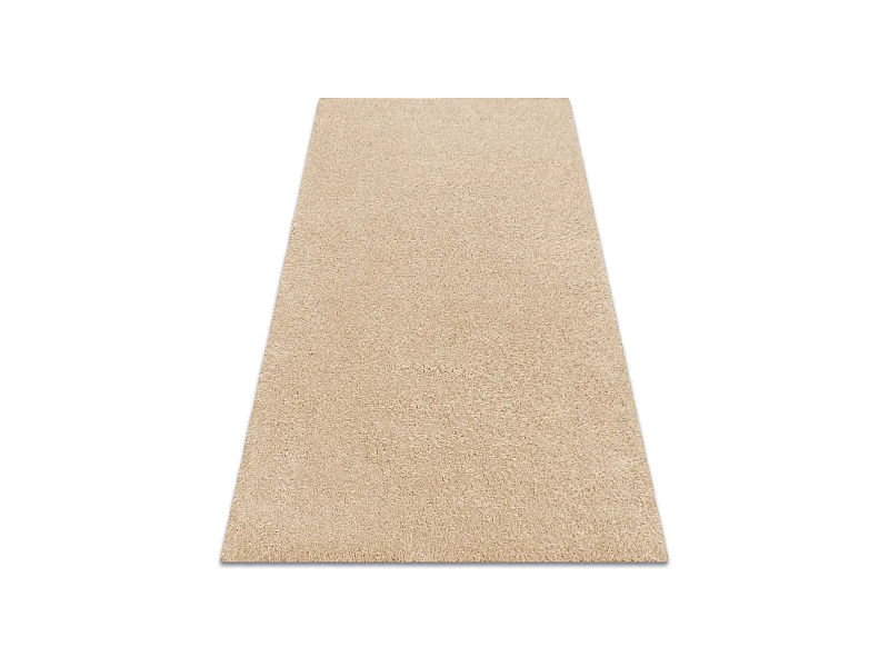 Tapis BUENOS 6652 shaggy uni, couleur unique crème 60x100 cm