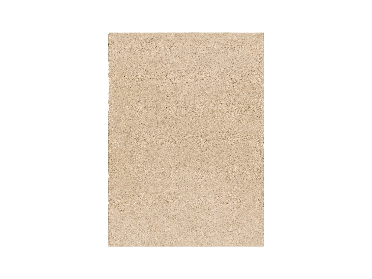 Tapis BUENOS 6652 shaggy uni, couleur unique crème 60x100 cm