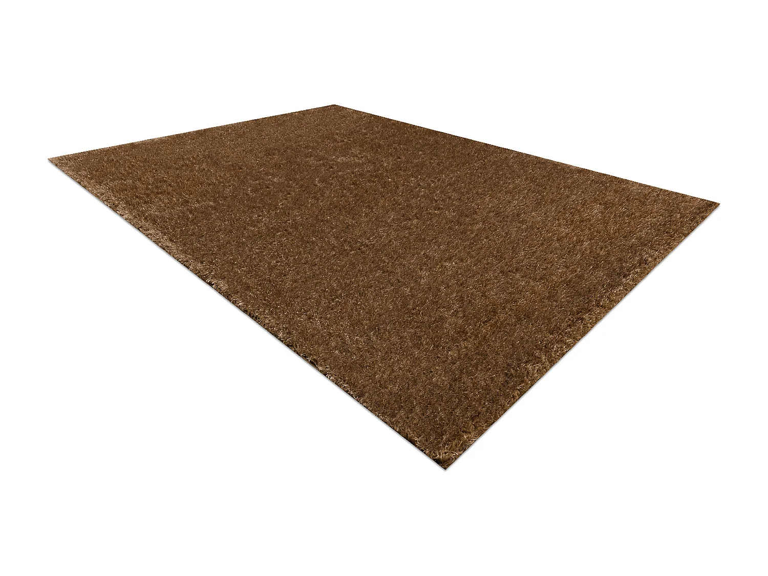Tapis BUENOS 6650 shaggy uni, couleur unique beige foncé 120x170 cm