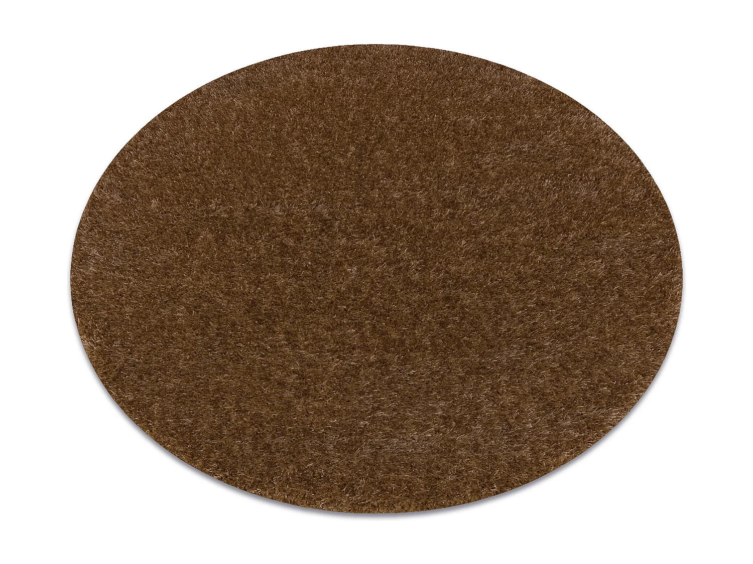 Tapis BUENOS cercle 6650 shaggy uni, couleur unique beige cercle 150 cm