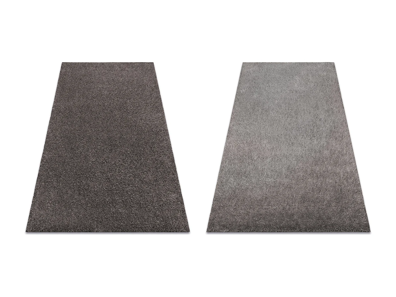 Tapis BUENOS 6646 shaggy uni, couleur unique gris 140x190 cm