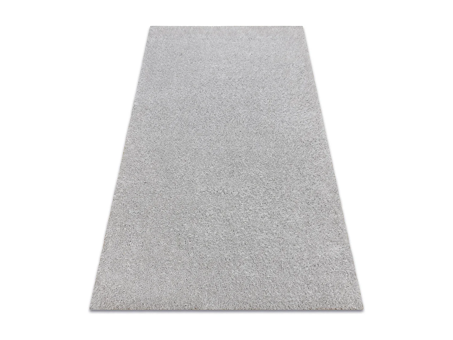 Teppich BUENOS 7005 shaggy schlicht, einfarbig silber 120x170 cm
