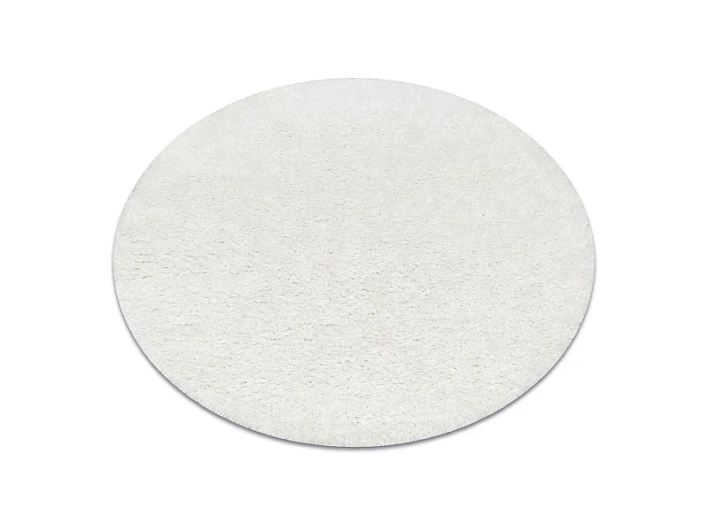 Teppich BUENOS Kreis 7001 shaggy schlicht, einfarbig weiß cercle 120 cm