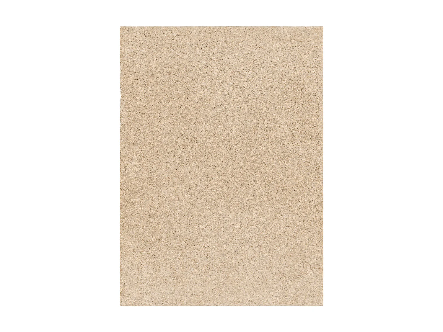 Teppich BUENOS 6652 shaggy schlicht, einfarbig creme 80x150 cm