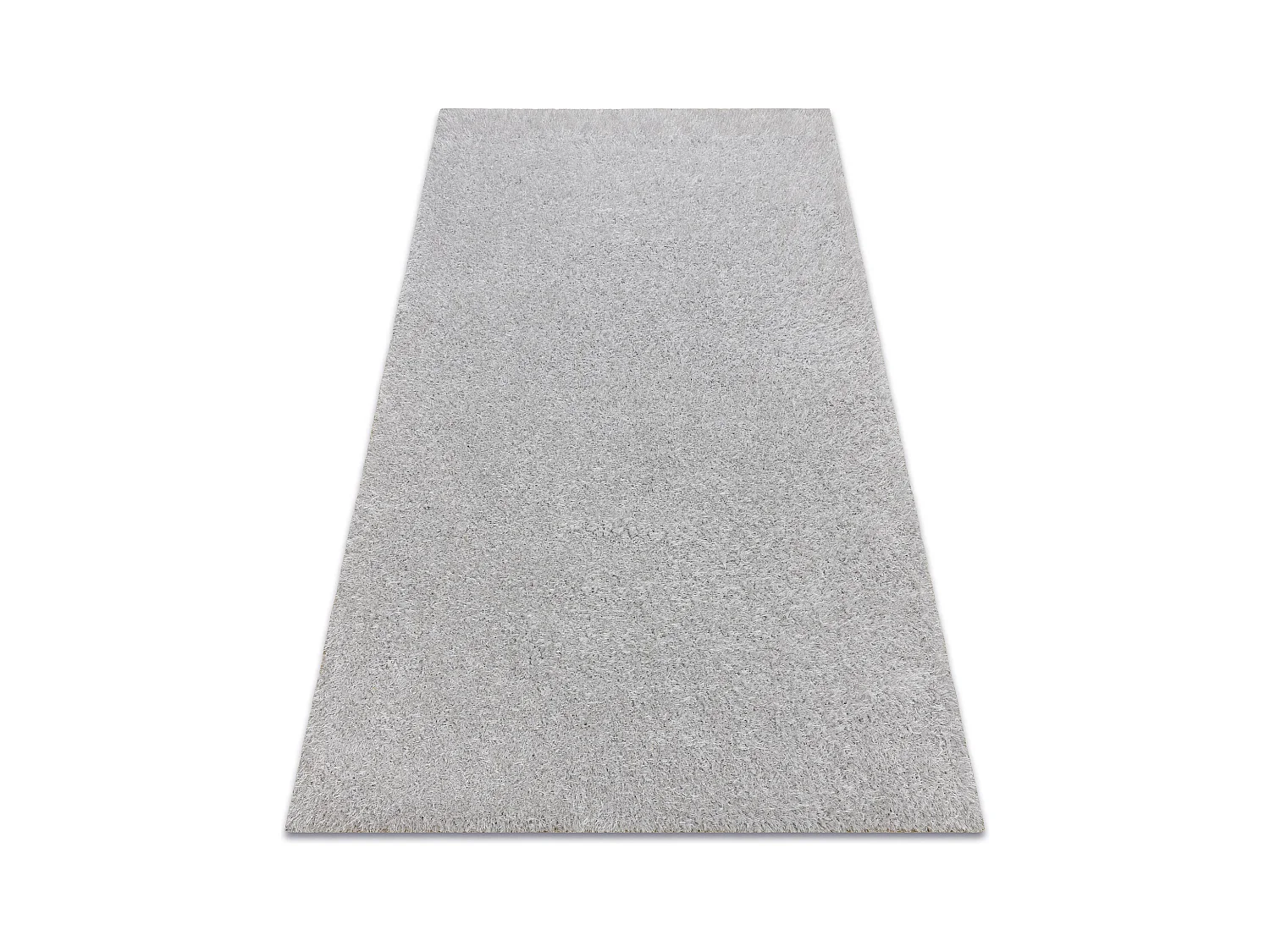 Teppich BUENOS 7005 shaggy schlicht, einfarbig silber 180x270 cm