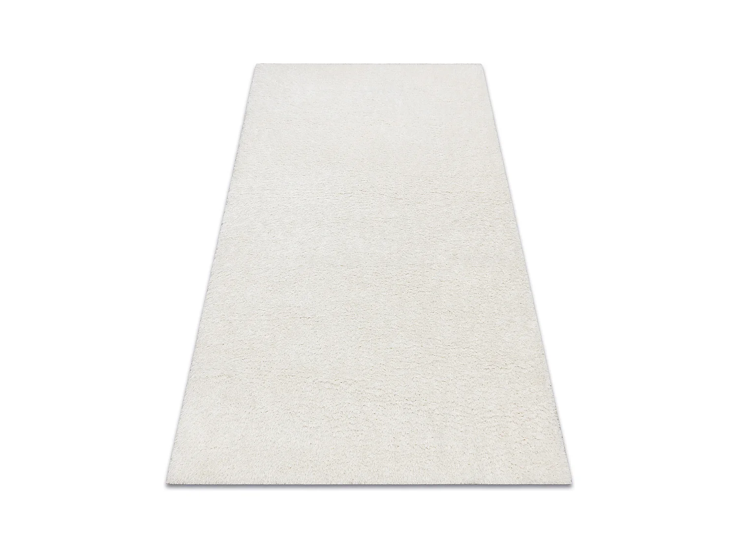Tapis BUENOS 7001 shaggy uni, couleur unique blanc 160x220 cm