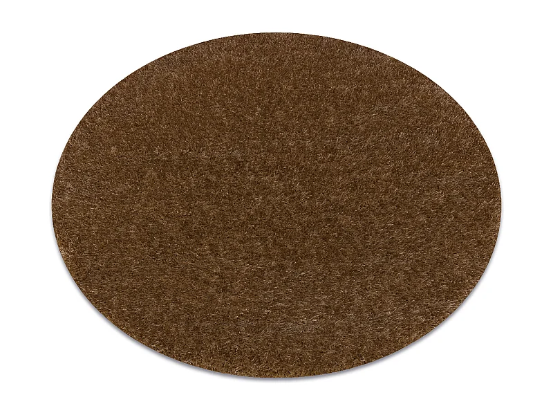 Tapis BUENOS cercle 6650 shaggy uni, couleur unique beige cercle 80 cm