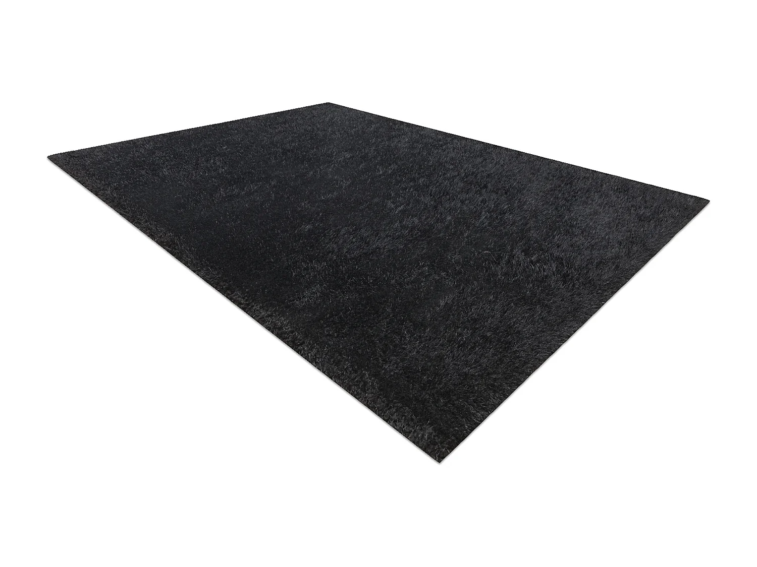 Tapete BUENOS 6649 shaggy liso, cor única preto 120x170 cm