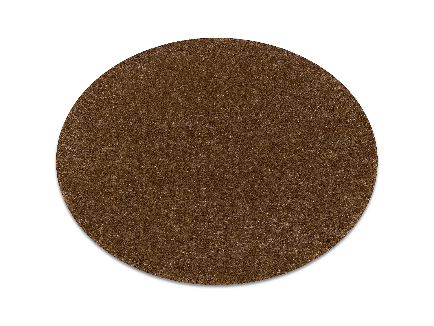Tapis BUENOS cercle 6650 shaggy uni, couleur unique beige cercle 200 cm