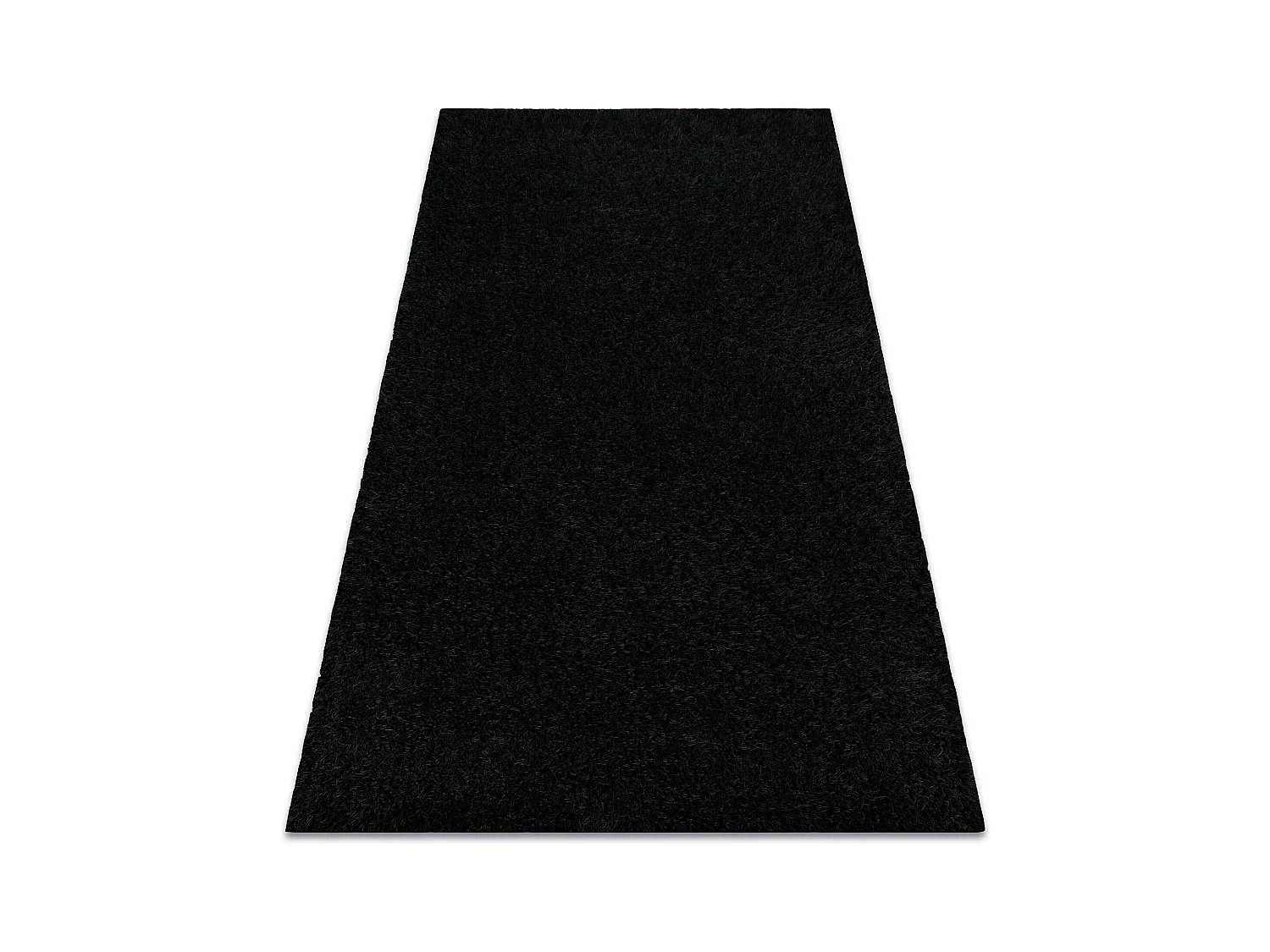 Tapis BUENOS 6649 shaggy uni, couleur unique noir 160x220 cm