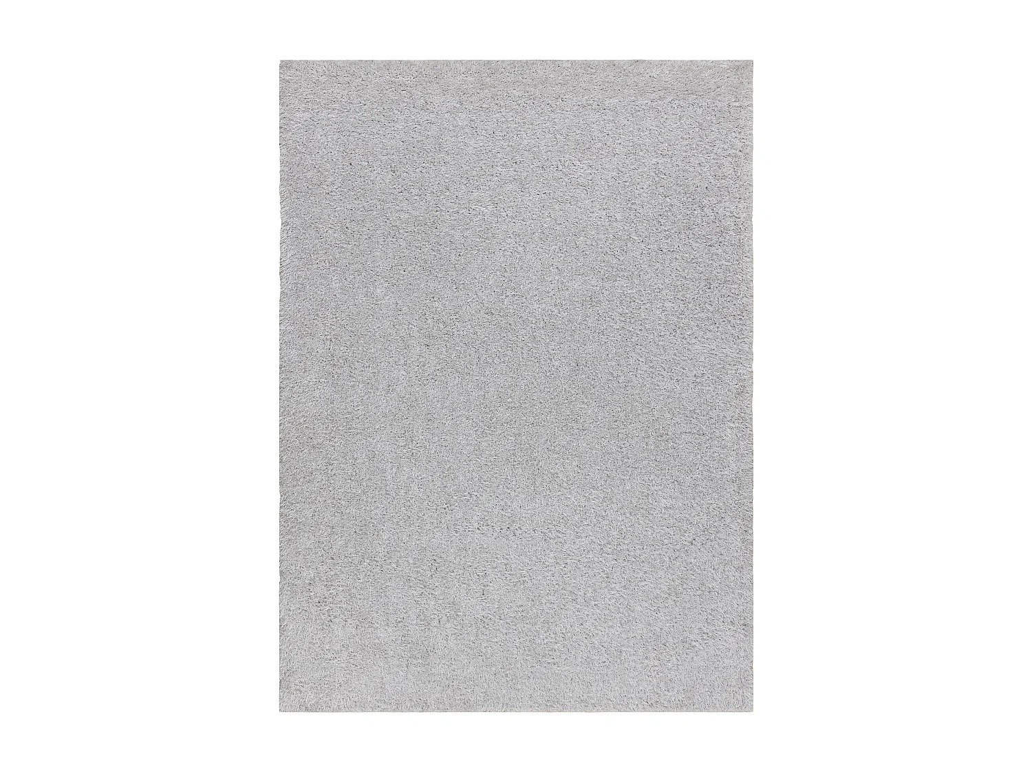 Teppich BUENOS 7005 shaggy schlicht, einfarbig silber 80x150 cm