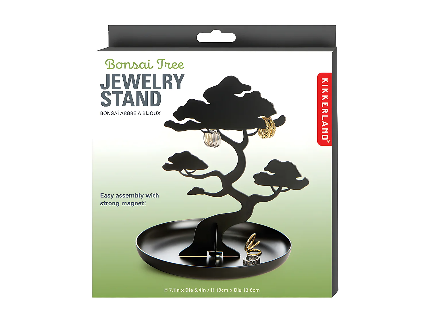 Arbre à bijoux Bonsai Noir  Kikkerland