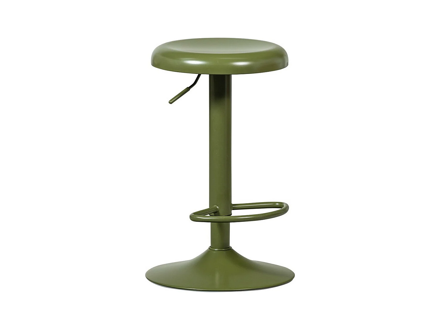 ISAAC - Barhocker aus grünem Metall