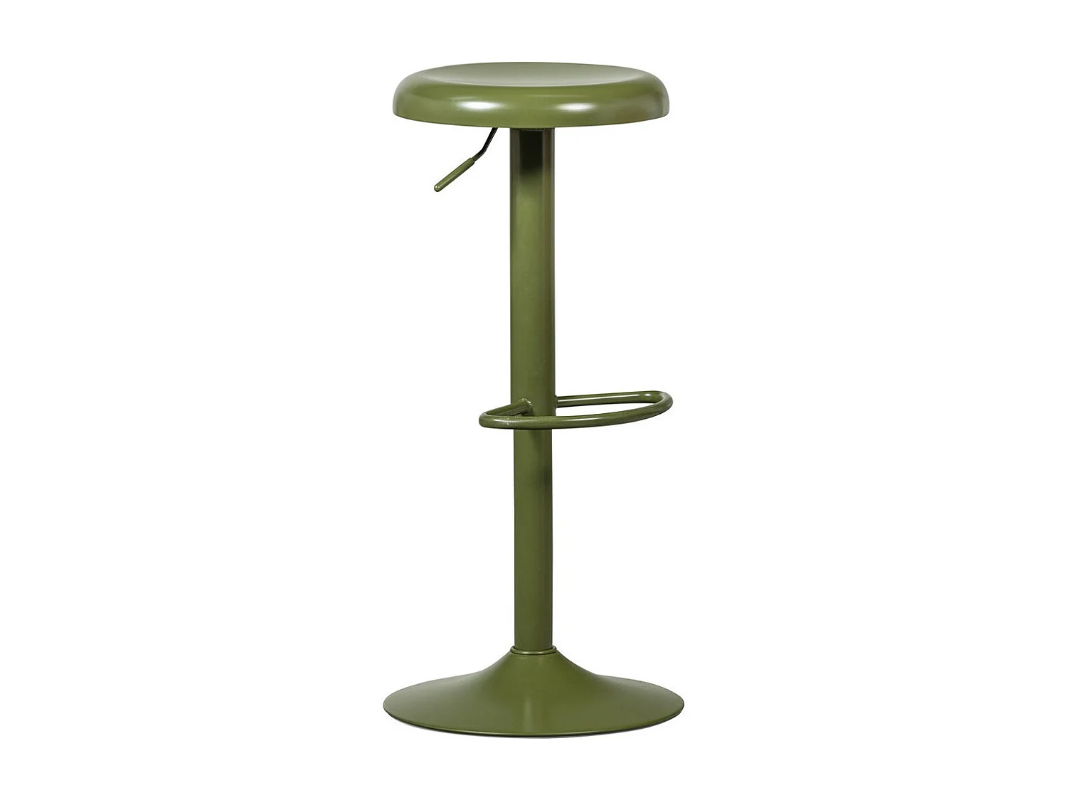 ISAAC - Tabouret de bar en métal vert réglable