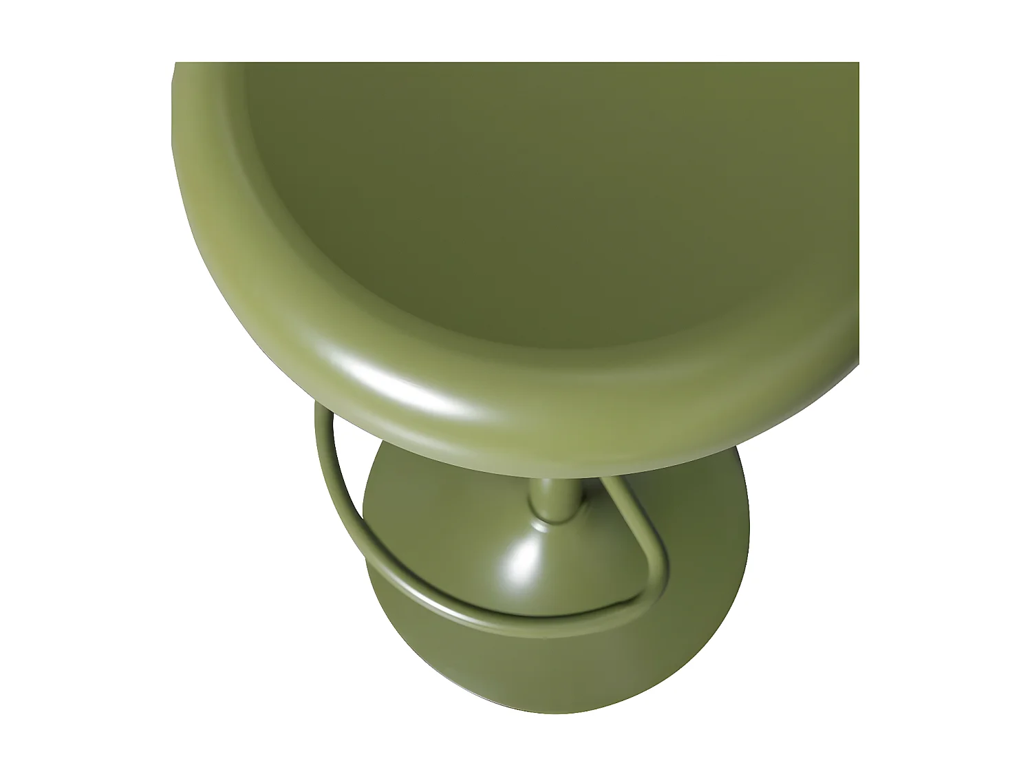 ISAAC - Tabouret de bar en métal vert réglable