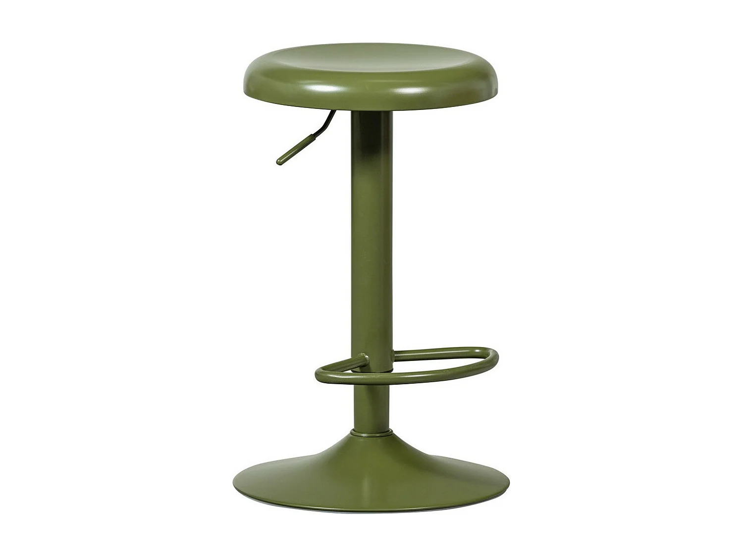 ISAAC - Tabouret de bar en métal vert réglable