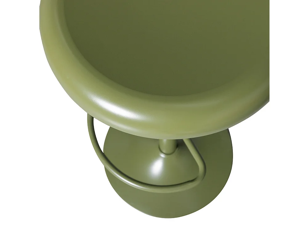 Isaac - Tabouret de bar réglable en métal H61-81cm - Vert kaki