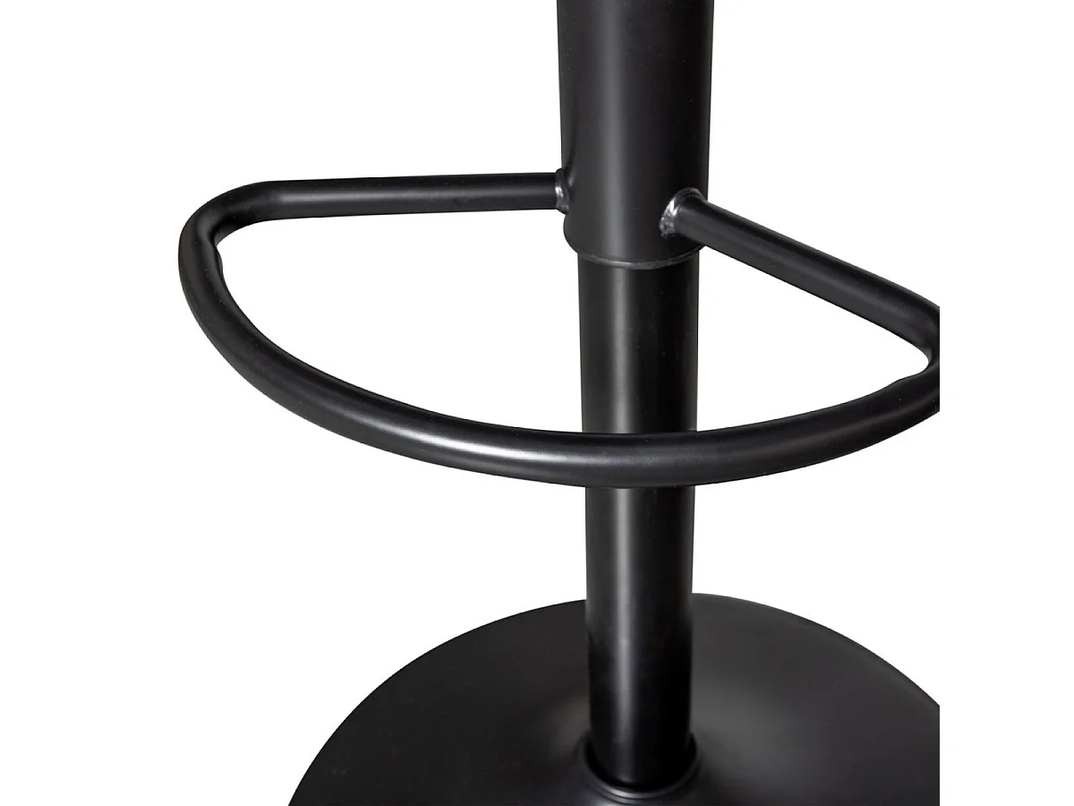 ISAAC - Sgabello da bar in metallo nero