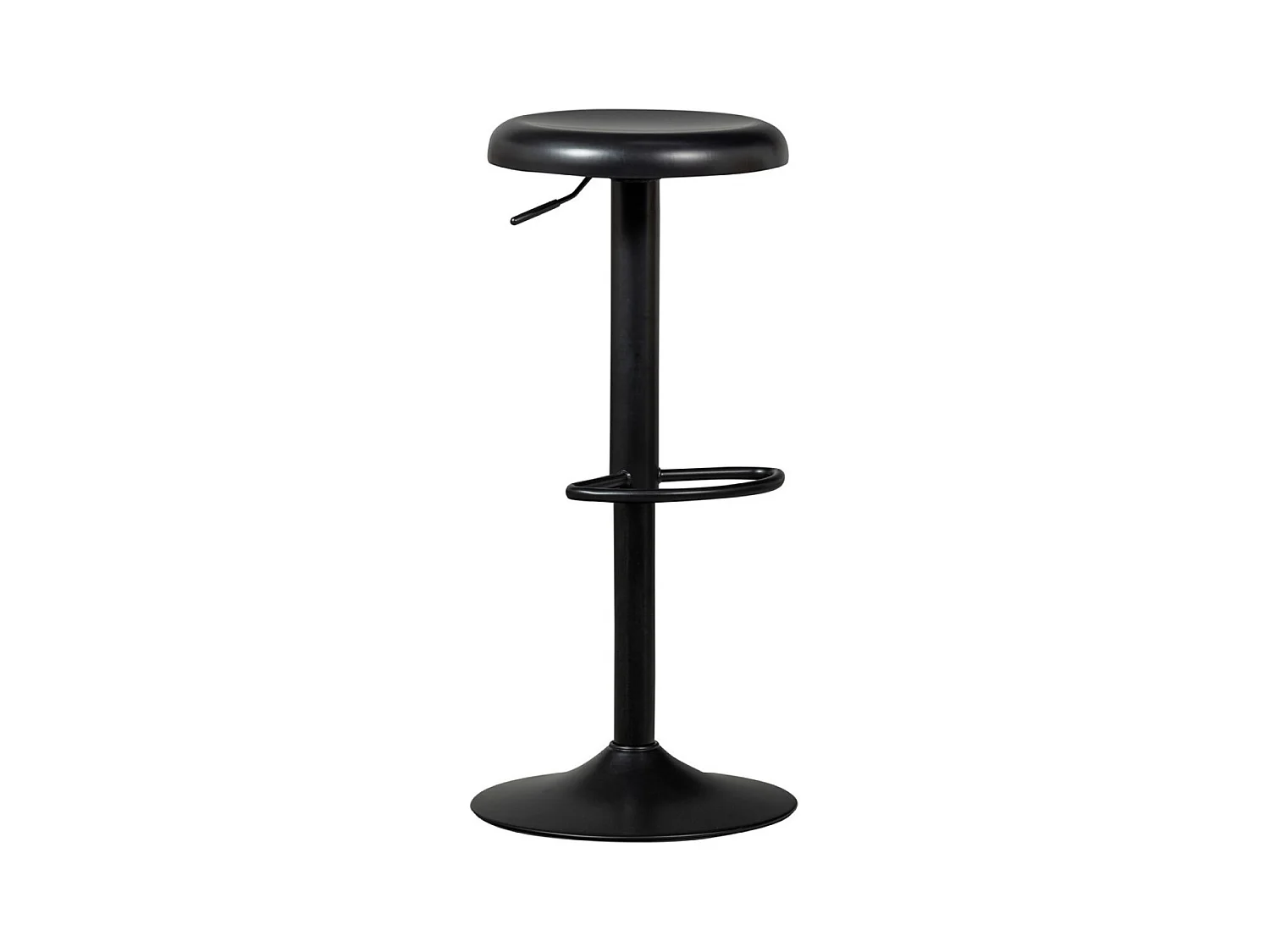 ISAAC - Tabouret de bar en métal noir réglable