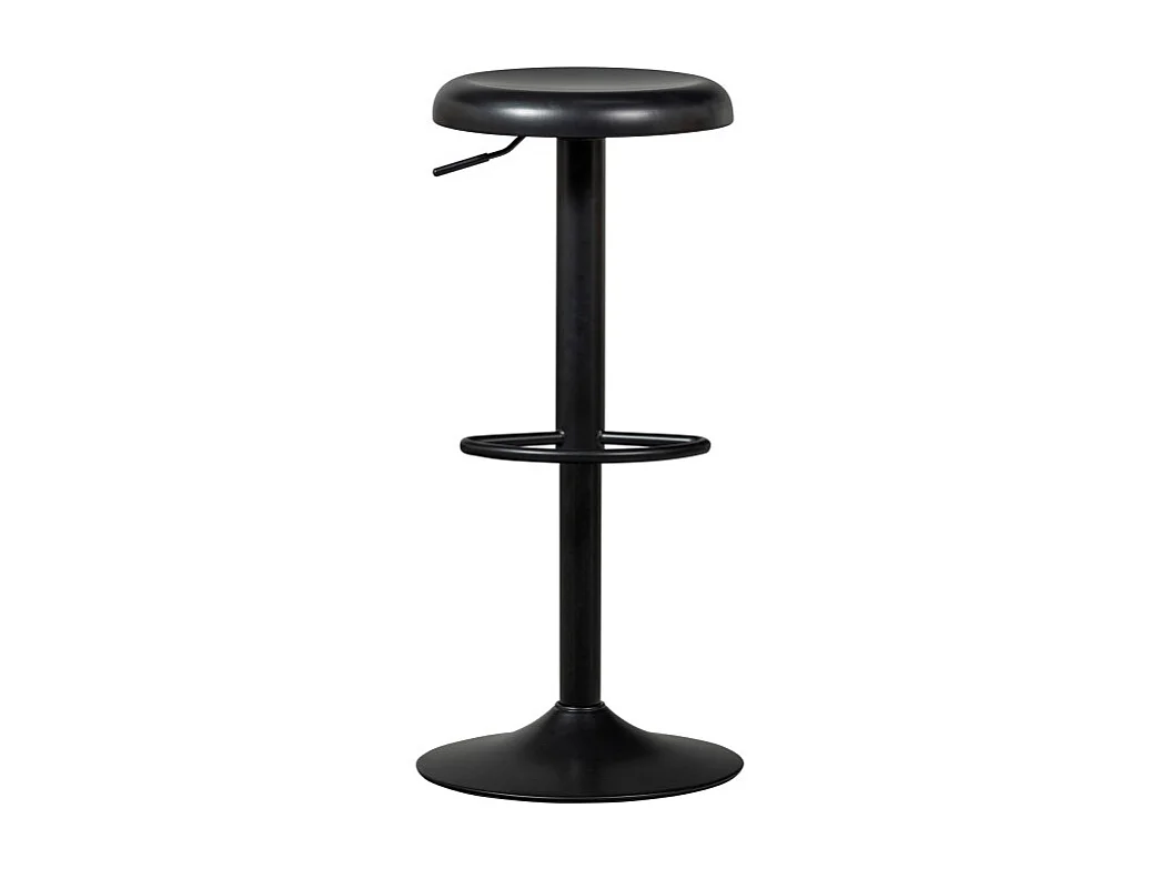 Isaac - Tabouret de bar réglable en métal H61-81cm - Noir