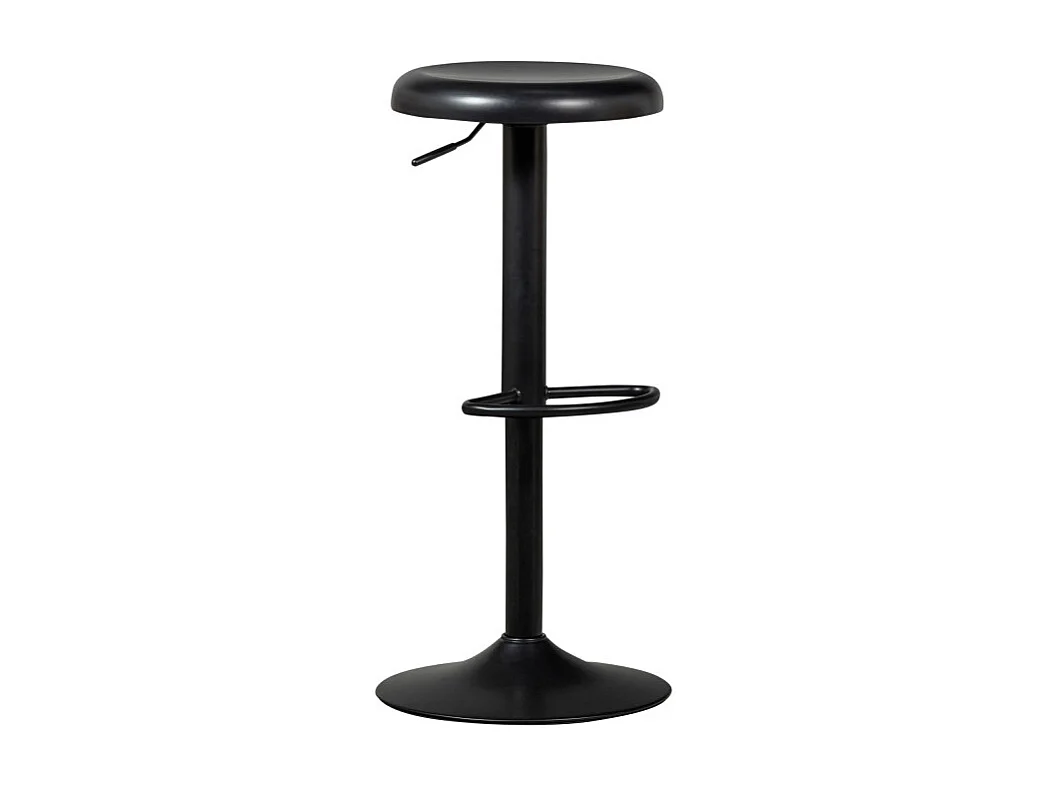 Isaac - Tabouret de bar réglable en métal H61-81cm - Noir