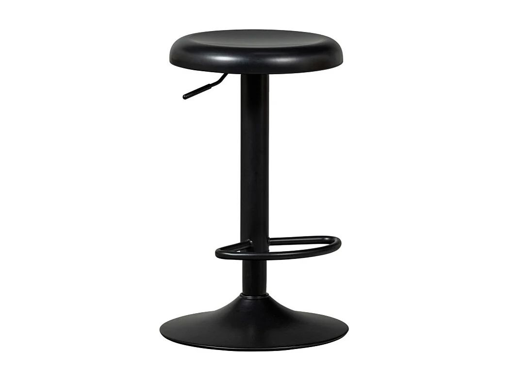 Isaac - Tabouret de bar réglable en métal H61-81cm - Noir