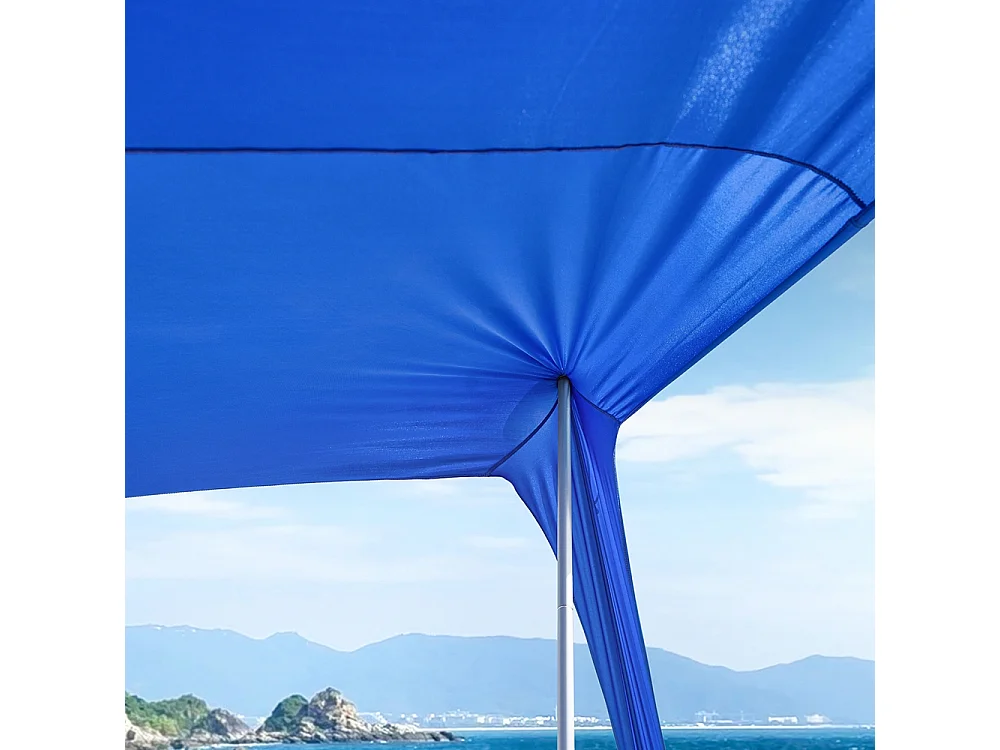 SoBuy OZT01-DB Strandhuisje, lycra, polyester, UPF30, draagbare strandtent, strandparasol, schaduw