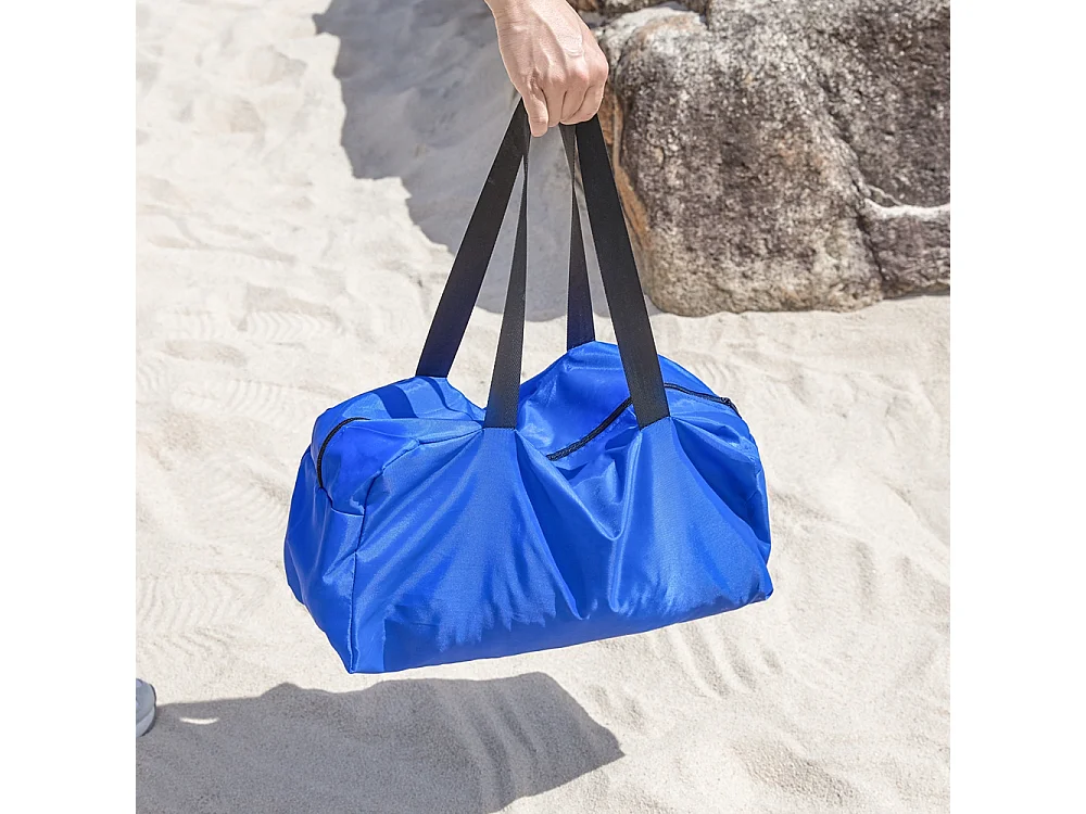 SoBuy OZT01-DB Strandhuisje, lycra, polyester, UPF30, draagbare strandtent, strandparasol, schaduw