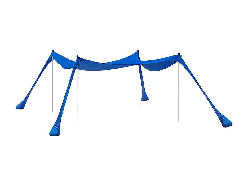 SoBuy OZT01-DB Abri de Plage Lycra Polyester UPF30, Tente de Plage Portable, Parasol de Plage, Ombre Tente, Auvent de Plage avec Sac de Transport