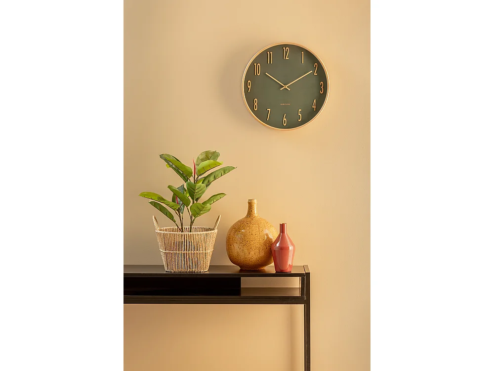 Wanduhr Gracil - Rot - Ø40cm