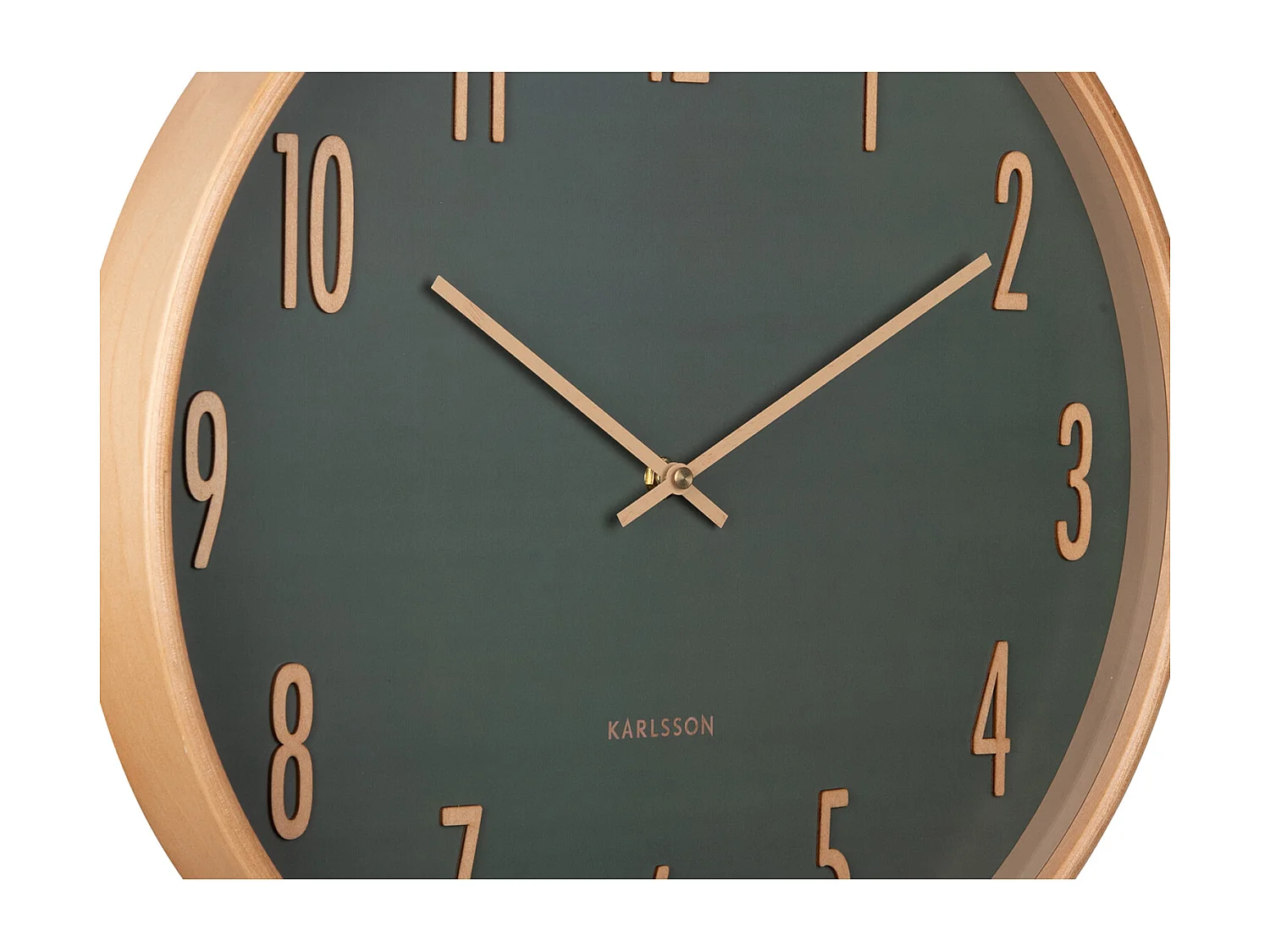 Wanduhr Gracil - Dschungelgrün - Ø40cm