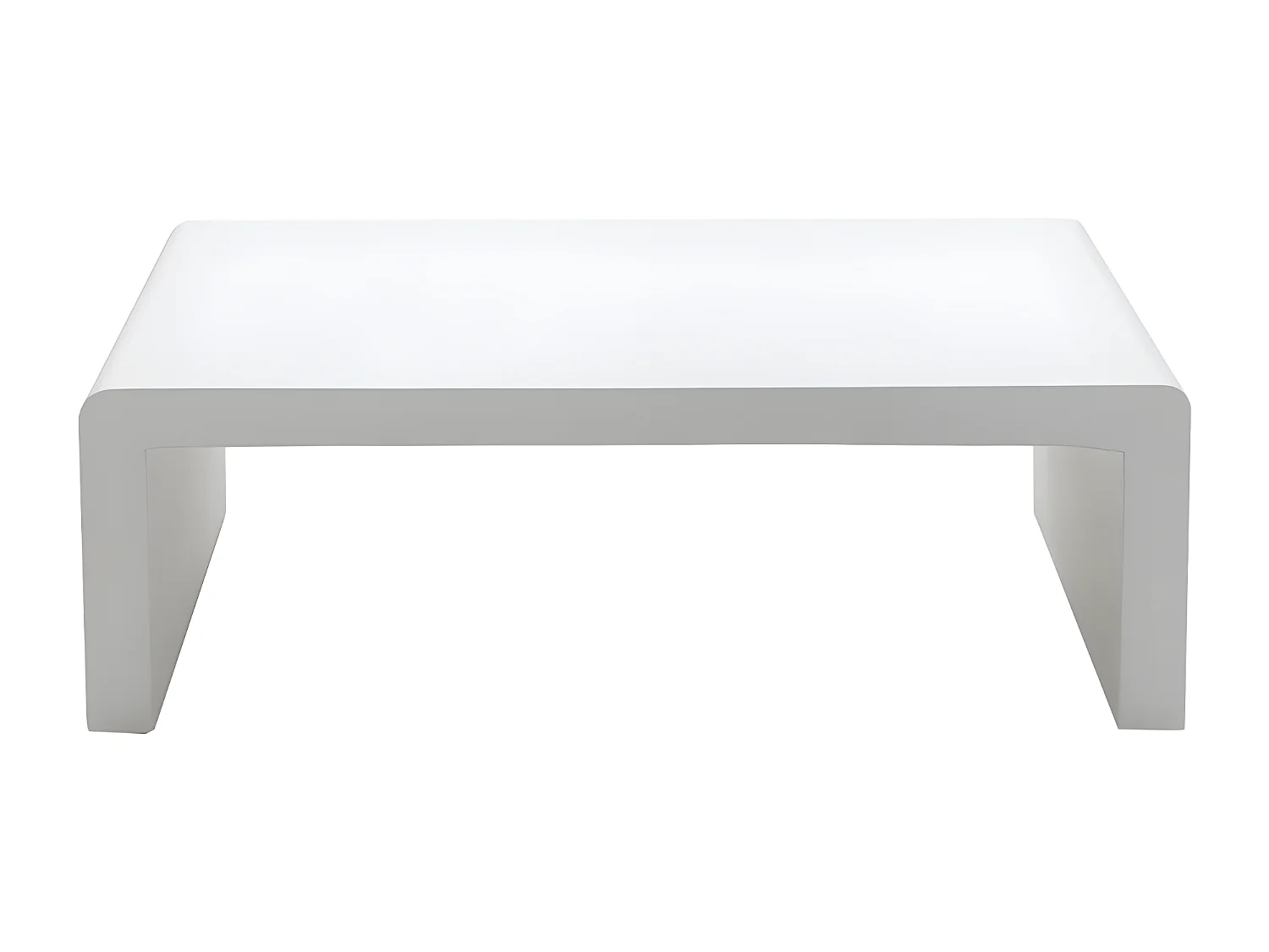 Tocoa - Table basse en fibre de ciment 120x55cm - Blanc