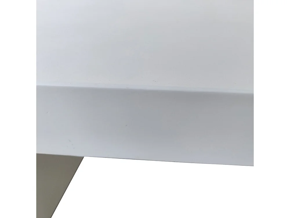 Tocoa - Table basse en fibre de ciment 120x55cm - Blanc