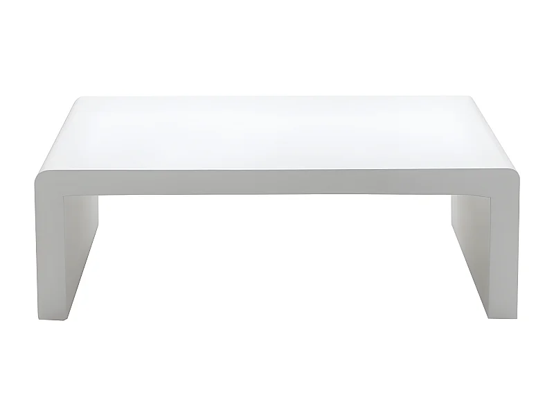 Tocoa - Table basse en fibre de ciment 120x55cm - Blanc