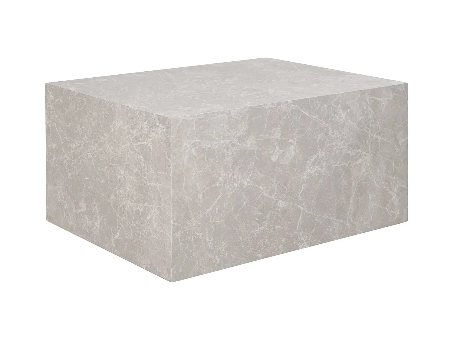 Tables basse rectangulaire PRAGUE – Effet marbre beige