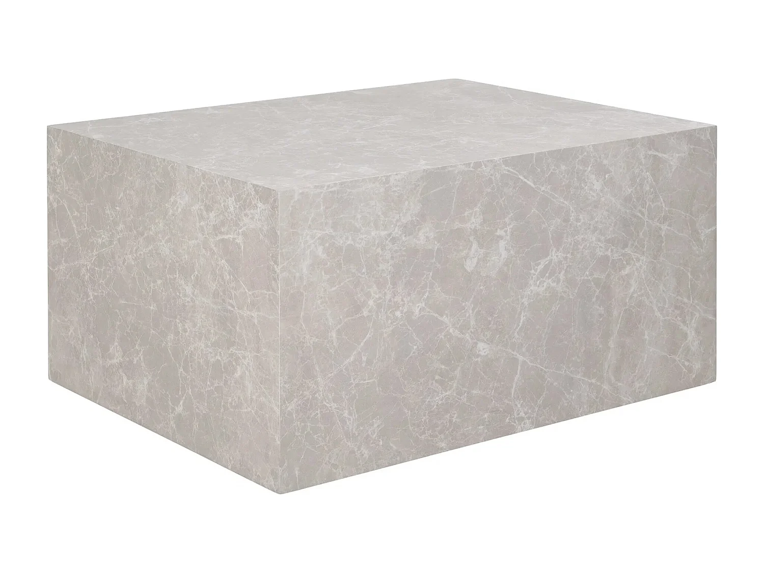 Rechthoekige salontafels PRAGUE – Beige marmereffect