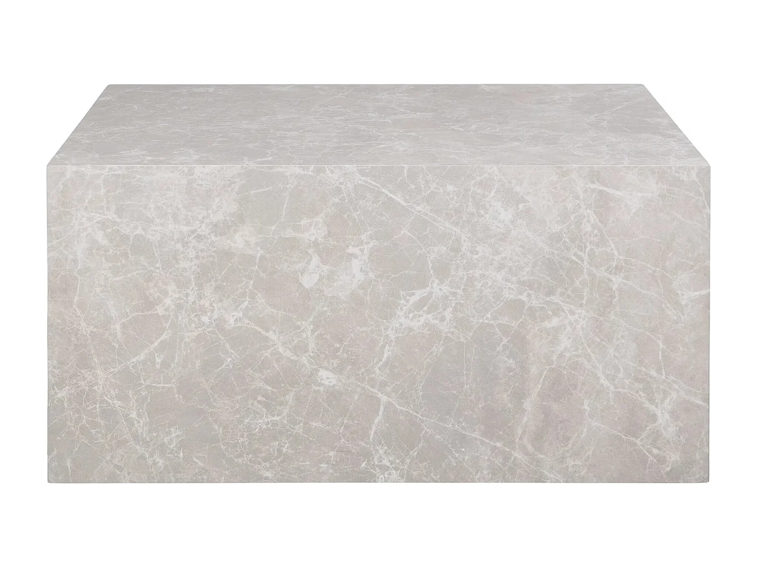 Rechthoekige salontafels PRAGUE – Beige marmereffect