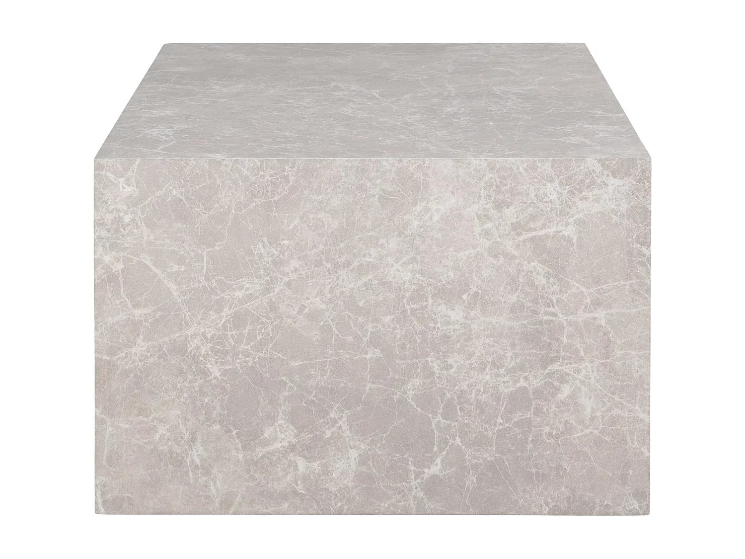 Rechthoekige salontafels PRAGUE – Beige marmereffect