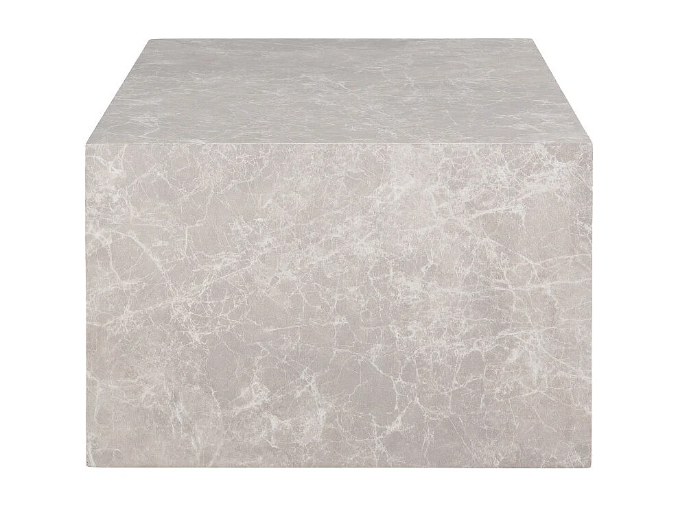 Rechthoekige salontafels PRAGUE – Beige marmereffect